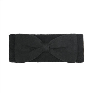 Black Knit Bow C.C Headwrap