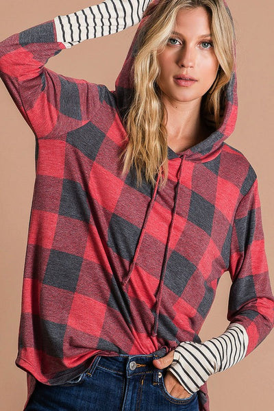 the Noel Buffalo plaid hoodie