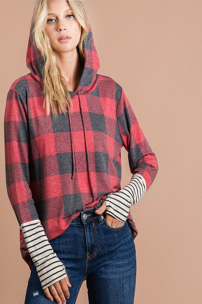 the Noel Buffalo plaid hoodie