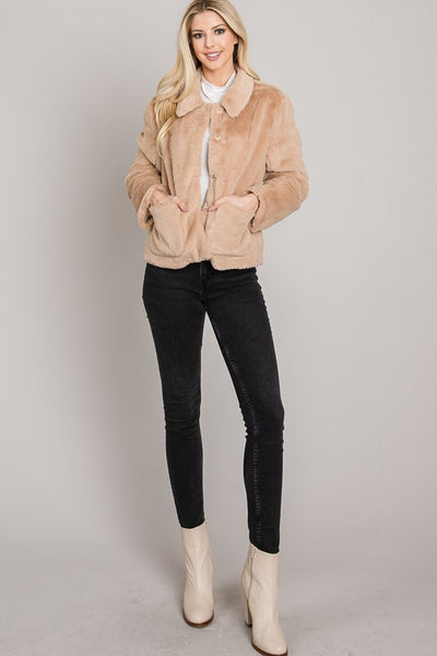 the Margo Faux fur jacket