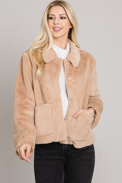 the Margo Faux fur jacket