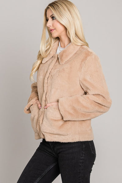 the Margo Faux fur jacket