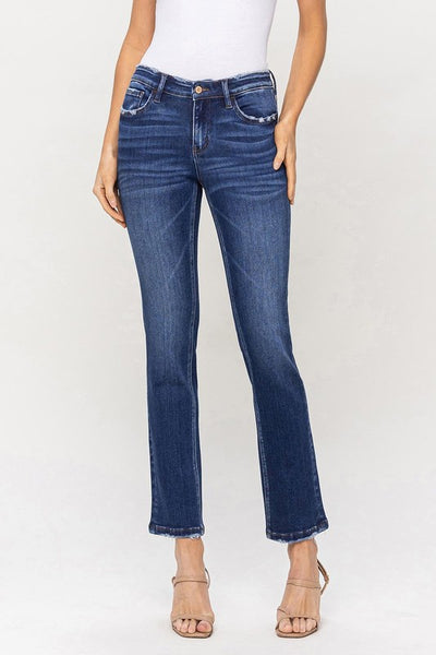 Mid Rise Slim Straight Jeans - Flying Monkey