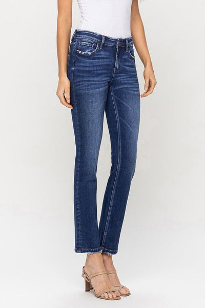 Mid Rise Slim Straight Jeans - Flying Monkey