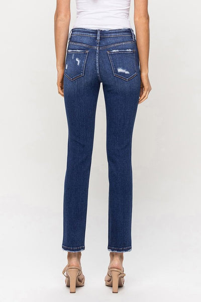 Mid Rise Slim Straight Jeans - Flying Monkey