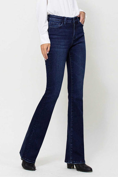 Flying Monkey - High Rise Mini Flare Jeans   A5