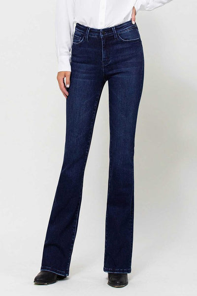 Flying Monkey - High Rise Mini Flare Jeans   A5