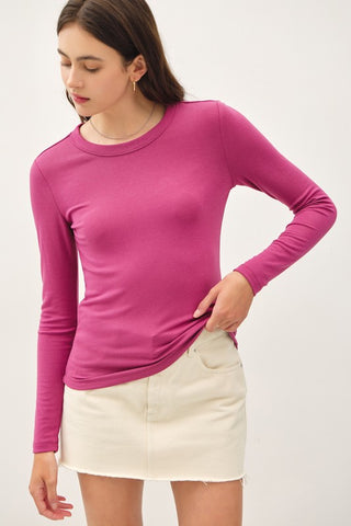 the Jane - Magenta long sleeve tee