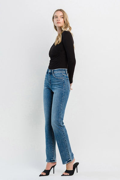 Flying Monkey - High Rise Straight leg Jeans    B4