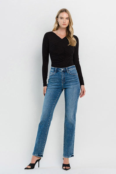 Flying Monkey - High Rise Straight leg Jeans    B4