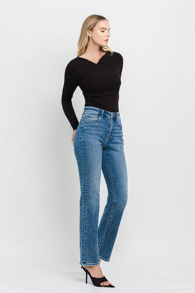 Flying Monkey - High Rise Straight leg Jeans    B4