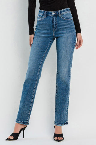 Flying Monkey - High Rise Straight leg Jeans    B4