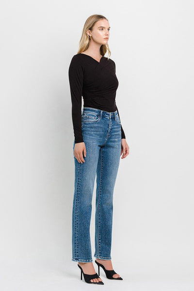 Flying Monkey - High Rise Straight leg Jeans    B4