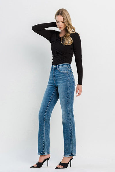 Flying Monkey - High Rise Straight leg Jeans    B4