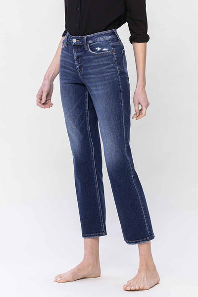 High Rise Ankle Straight leg Jeans - Flying Monkey    B3