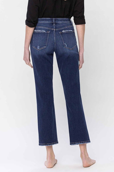 High Rise Ankle Straight leg Jeans - Flying Monkey    B3