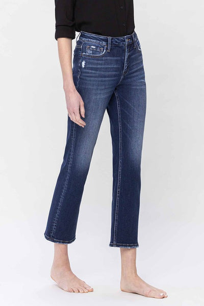 High Rise Ankle Straight leg Jeans - Flying Monkey    B3