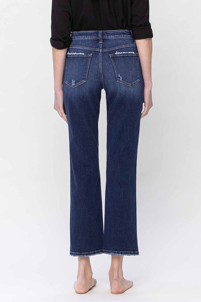 High Rise Ankle Straight leg Jeans - Flying Monkey    B3