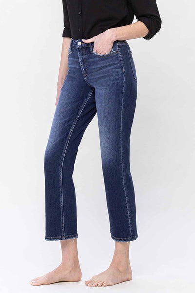 High Rise Ankle Straight leg Jeans - Flying Monkey    B3