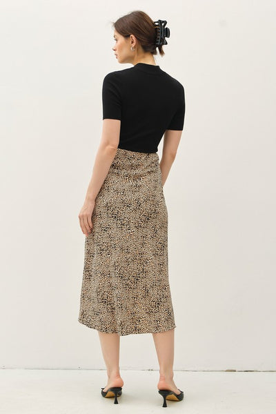 the Georgina leopard midi skirt