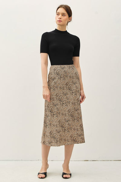 the Georgina leopard midi skirt