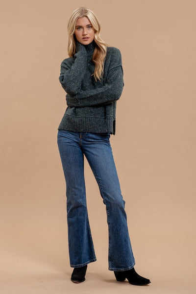 the Sara Green Wool blend turtleneck