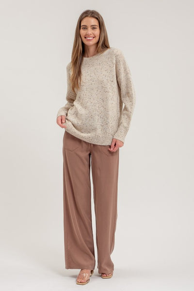 the Emma Speckle knit sweater