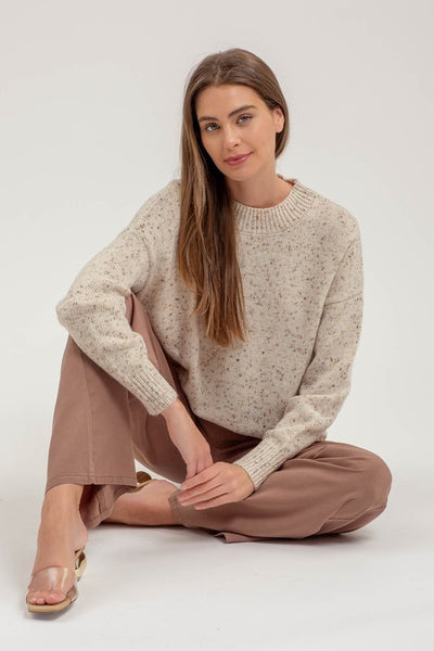 the Emma Speckle knit sweater