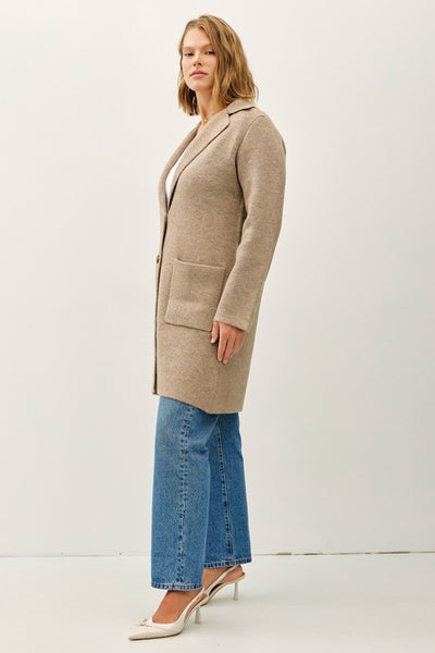 the Maxine - Mocha Coat-igan