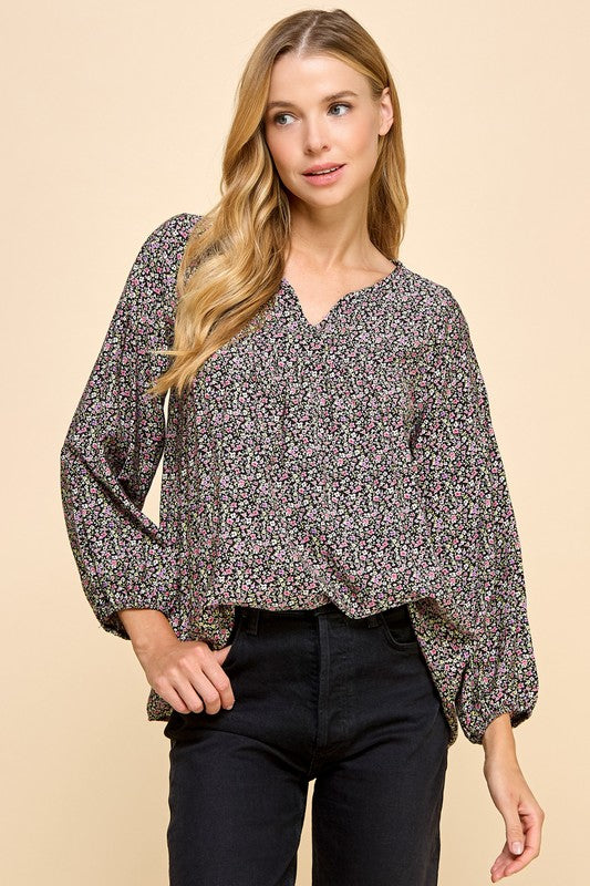 the Ruthie floral blouse