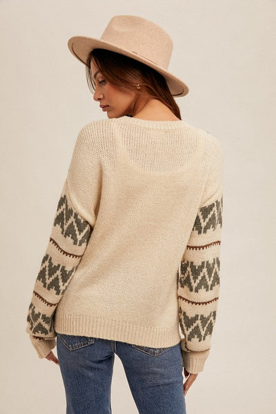 the Dawn crew neck sweater