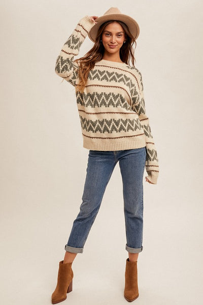 the Dawn crew neck sweater