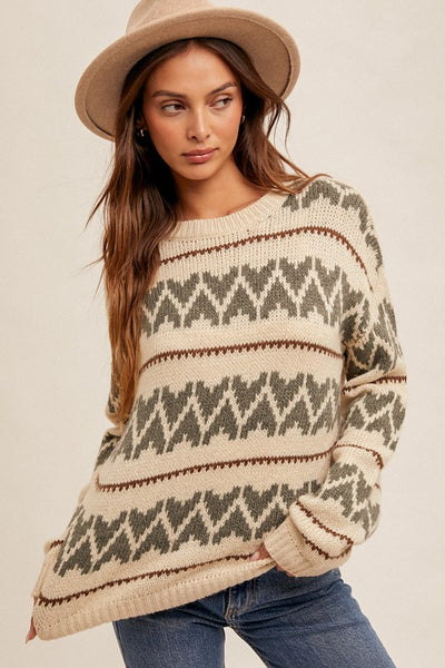 the Dawn crew neck sweater