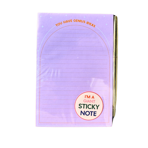 You Have Genius Ideas Notepad STICKY note (funny gift)