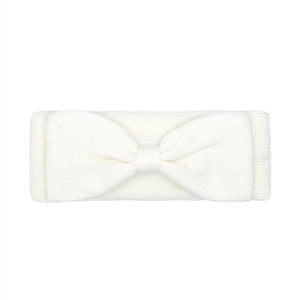 Ivory Knit Bow C.C Headwrap