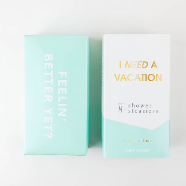 I Need a Vacation Shower Shower Steamers - Coconut Lime