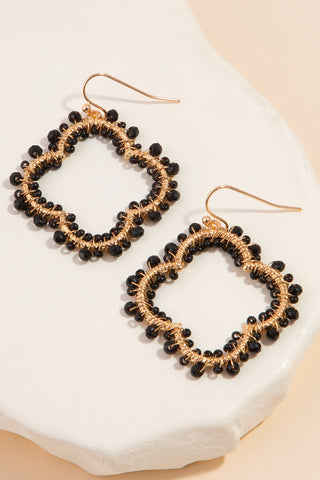 Black Clover Dangle Earrings