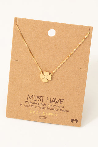 Mini Clover Pendant Necklace