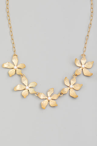 Flower Charm Necklace