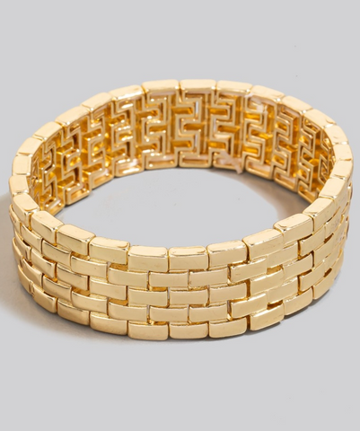 Metallic Watch Chain Elastic Bracelet