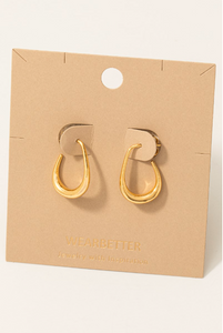 Thin Graduated Hoop Earrings