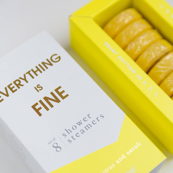 Everything is Fine Shower Steamers - Sea Salt, Citrus & Neroli