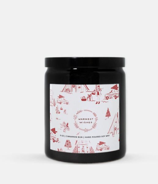 Holiday Toile Candles - Vanilla Bean