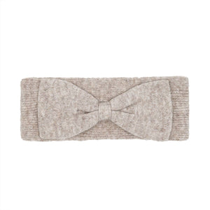 Taupe Knit Bow C.C Headwrap