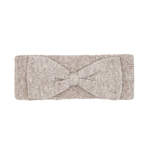 Taupe Knit Bow C.C Headwrap