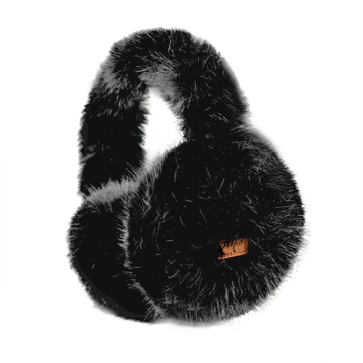 Black Faux Fur C.C Earmuff