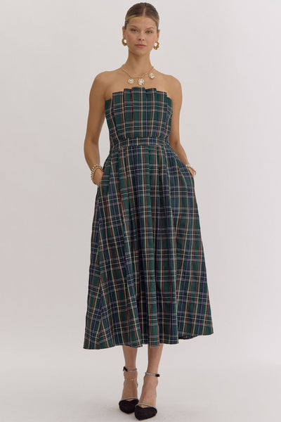 the Merry Plaid Dress