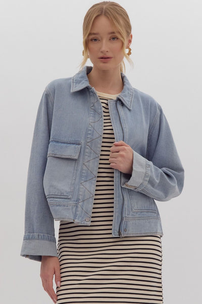 the Rumi Denim Utility Jacket