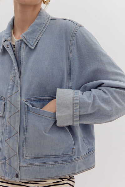 the Rumi Denim Utility Jacket