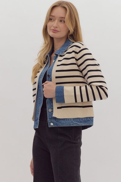 the Blaire Striped Jacket